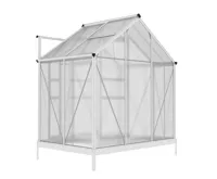 Zahradní skleník DEMETER A101-A 2,51m2 alu 201x190x132 cm PC 4 mm + základna IWH-10270001 (5)