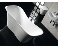 POLYSAN FLORA volně stojící vana litý mramor 180x80x67cm, bílá (4)