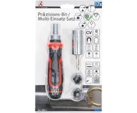 BGS Sada přesných bitů / multifunkčních vložek, s ráčnovou otočnou rukojetí, přepínací, 17dí (4)