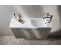 SAPHO AGOS umývátko, litý mramor, 80x22cm, levé/pravé, bílá (4)