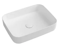 ISVEA INFINITY RECTANGLE keramické umyvadlo na desku, 50x36cm, bílá mat ISVEA INFINITY RECTANGLE keramické umyvadlo na desku, 50x36cm, bílá mat