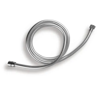 NOVASERVIS Sprchová hadice plastová, stříbrná 120cm - SILVER/120,0