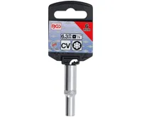 BGS Hlavice nástrčná 1/4" "Super Lock" prodloužená, 6 mm (1)