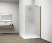 POLYSAN ESCA GOLD MATT jednodílná sprchová zástěna k instalaci ke stěně, matné sklo, 1000 mm (2)