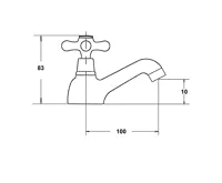 SAPHO ANTEA stojánkový umyvadlový ventil, bronz (4)