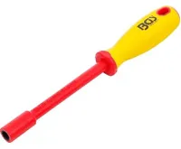 BGS Šroubovák na nástrčné klíče VDE, šestihran, 8 mm, Délka čepele 125 mm