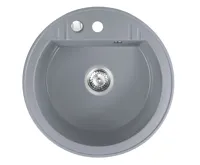 NOVASERVIS Granitový dřez, s přepadem z dřezu, šedá - DRGM1/51GA