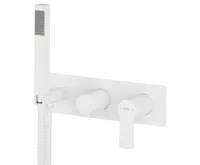 SAPHO PAX podomítková sprchová/vanová baterie s ruční sprchou, 3 výstupy, bílá mat SAPHO PAX podomítková sprchová/vanová baterie s ruční sprchou, 3 výstupy, bílá mat