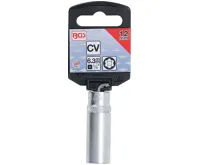 BGS Hlavice nástrčná 1/4" "Super Lock" prodloužená, 12 mm (1)