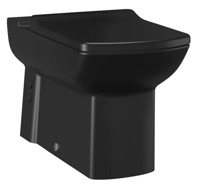 CREAVIT LARA WC mísa pro kombi, spodní/zadní odpad, 35x64cm, černá mat