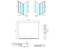POLYSAN DEEP obdélníkový sprchový kout 1000x900mm L/P varianta, čiré sklo (10)
