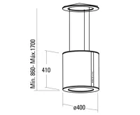 CATA Odsavač par ISLA MOON 400 (2)