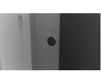 POLYSAN ROLLS BLACK sprchové dveře do prostoru 1600 mm, výška 2000 mm, čiré sklo (8)