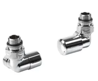 AQUALINE FIRST CORNER připojovací sada ventilů, pravé provedení, chrom