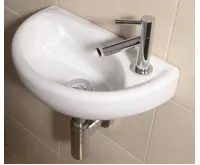 CREAVIT OVAL keramické umývátko 39x23cm, bílá (3)