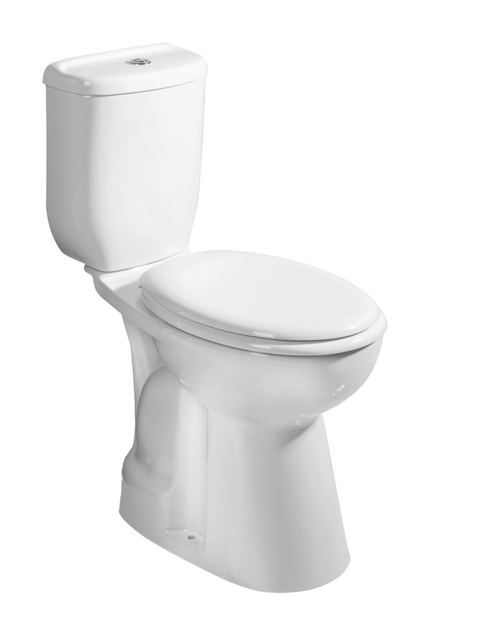 Creavit handicap wc kombi zvýšený sedák, spodní odpad, bílá