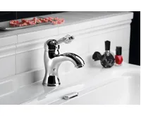 SAPHO KIRKÉ CRYSTAL stojánková umyvadlová baterie s výpustí, páčka krystal, chrom (3)