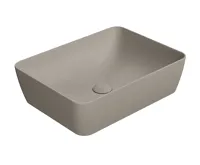 GSI SAND/NUBES keramické umyvadlo na desku 50x38cm, tortora mat GSI SAND/NUBES keramické umyvadlo na desku 50x38cm, tortora mat