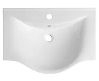 AQUALINE ZARA 65 keramické umyvadlo nábytkové 64,5x46cm, bílá (5)