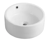 AQUALINE Keramické umyvadlo na desku Ø 42cm, bílá