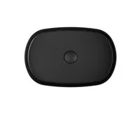 ISVEA INFINITY OVAL keramické umyvadlo na desku, 55x36cm, černá mat (1)