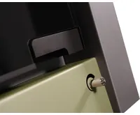 HS Flamingo Krbová kamna AQUAFLAM VARIO ® LEND 11kW olivová (teplovzdušná verze) (23)