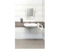 SAPHO HANDICAP opěrné pevné madlo tvar U 600mm, bílá (2)