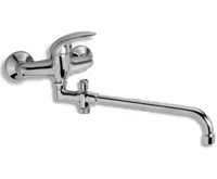 NOVASERVIS Paneláková baterie bez příslušenství 150 mm Metalia 55 chrom - 55036/1,0