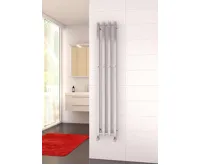 Koupelnový radiátor PMH PLUTO P2MES/6 385x1500 mm, Metalická stříbrná matná (2)