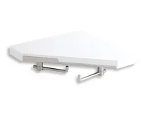 NOVASERVIS Rohová polička s dvěma otočnými háčky - 65535,1