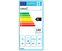 CATA Odsavač par Q Nerez 600mm (2)