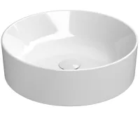 GSI KUBE X keramické umyvadlo na desku, průměr 45cm, bílá ExtraGlaze GSI KUBE X keramické umyvadlo na desku, průměr 45cm, bílá ExtraGlaze