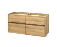 Opto, koupelnová skříňka, dub, 4 zásuvky, 1210x580x458 mm