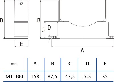 Cata stojánek pro potrubní ventilátormt-125