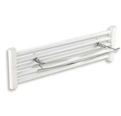 NOVASERVIS Dvojitý držák na otopný žebřík 600 mm Metalia 2 chrom - 6225/1,0