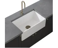 SAPHO GLORY keramický dřez 61x46cm, bílá (4)