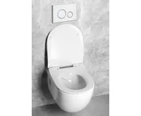BRILLA závěsné WC Rimless bílá s podomítkovou nádržkou a tlačítkem Schwab, bílá (5)