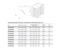 NOVEA Sprchový kout, obdélník, 100x80 cm, chrom ALU, sklo Čiré (6)