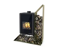 HS Flamingo Krbová kamna FLAMINGO DELUXE ® KAMPA pravá, olivová HS Flamingo Krbová kamna FLAMINGO DELUXE ® KAMPA pravá, olivová