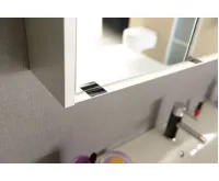 SAPHO BATU galerka 100x71x15cm, 2x LED osvětlení, bílá lesk (7)