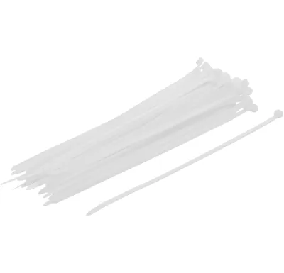 BGS Pásky vázací,  bílé, 4.8 x 250 mm, 50 pcs.
