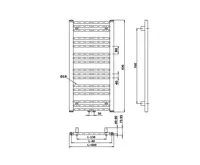 BRUCKNER ALBRECHT otopné těleso 600x930 mm, středové připojení, bílá (4)