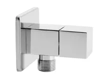 NOVASERVIS Rohový ventil keramický s krytkou a kovovou pákou 1/2x3/8 - Z293