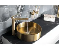 SAPHO SPY stojánková umyvadlová baterie vysoká, prodloužená hubice, zlato mat (6)