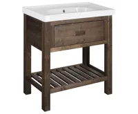 SAPHO BRAND umyvadlová skříňka 76x83x43cm, mořený smrk