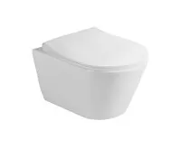 SAPHO AVVA SHORT závěsná WC mísa, Rimless, 35,5x49cm, bílá (1)