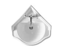 KERASAN RETRO keramické umyvadlo rohové, 57,5x58cm, bílá (1)