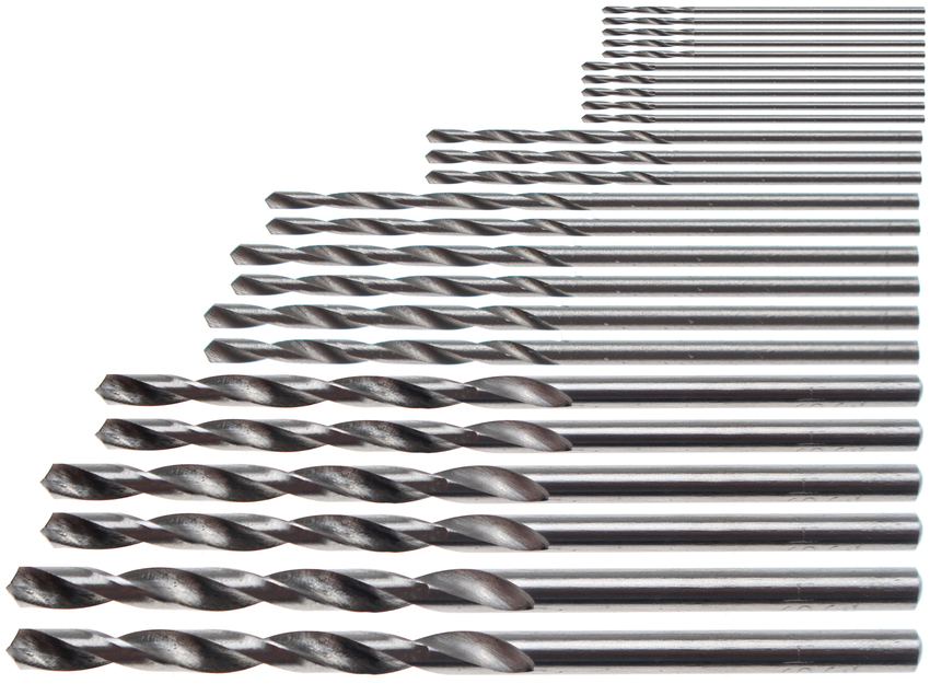 Bgs vrtáky mini hss, 0.5 - 3.0 mm, 25 pcs.