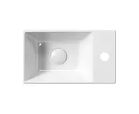 GSI KUBE X keramické umývátko 40x23cm, pravé/levé, bílá ExtraGlaze (1)
