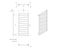 SAPHO ZIG otopné těleso 600x1334mm, černá mat (7)